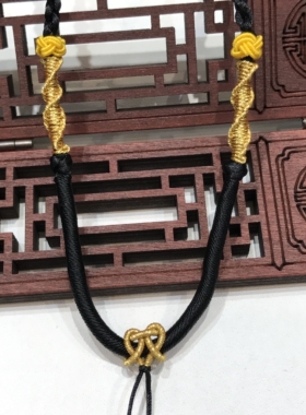儿童项链绳设计同心结项链 饰品情侣款送礼永结同心链貔貅项链绳
