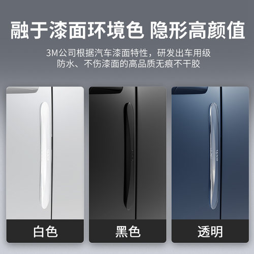 隐形车门防撞条汽车用品大全后视镜防碰撞保护贴高档通用新车防擦 - 图2