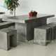 Special-shaped leisurely PC stool designed by scenic spot square GRC concrete urban furniture cement landscape seat