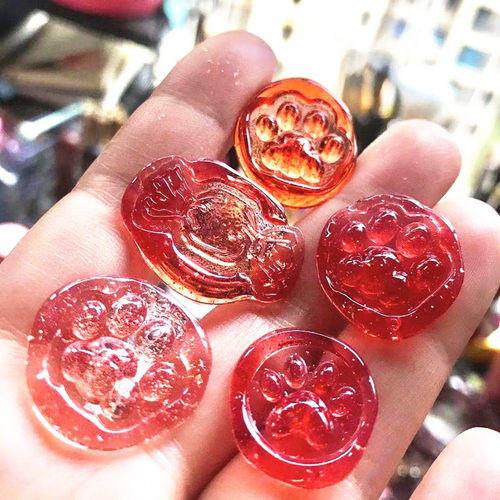 火漆陶瓷蜡透明糖果色彩色热熔胶蜡棒7MM请贴婚庆手账手作信封蜡 - 图3