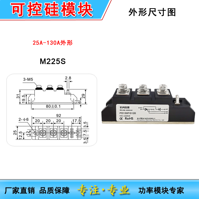 PD110FG160可控硅模块PD130FG160 SCE200AA160 PD70FG PD55FG120 - 图0