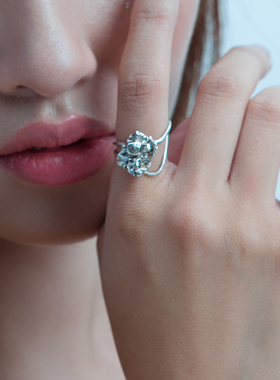 月亮矿石可调节礼物戒指