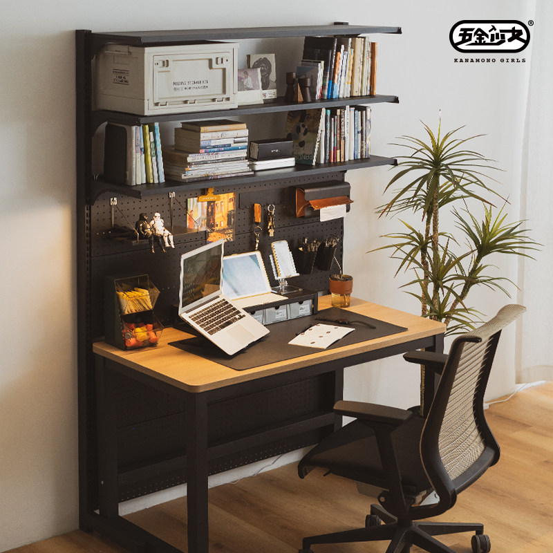 Shelf desk bookshelf hardware girl hole board
