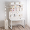 Hardware girl hole board bookcase on desk