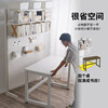 Hardware girl hole board bookcase on desk