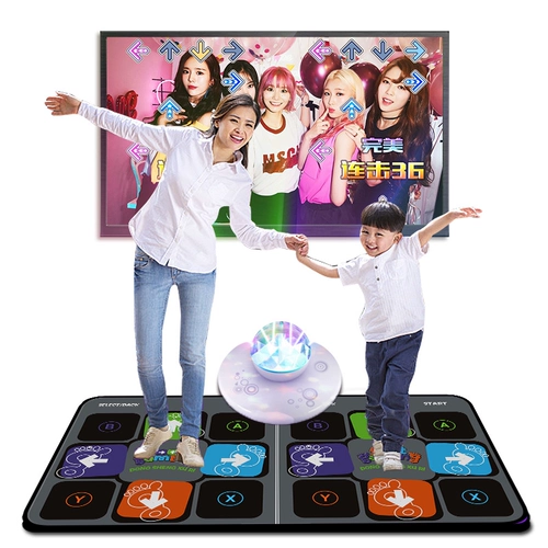 舞霸王 Танцевальное одеяло домашнее телевизионный компьютер двойной интерфейс -спорт -чувствительный к двойной беспроводной танцевальной машине.