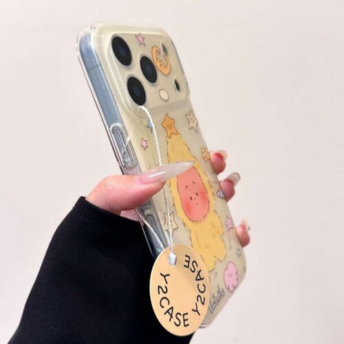 卡通炸毛彩色星星小人带手链适用OPPO A6/5/Reno15C/14/13F/K15手机壳findX9Pro/X7ultra新款A3保护套X8S+A58 - 图1