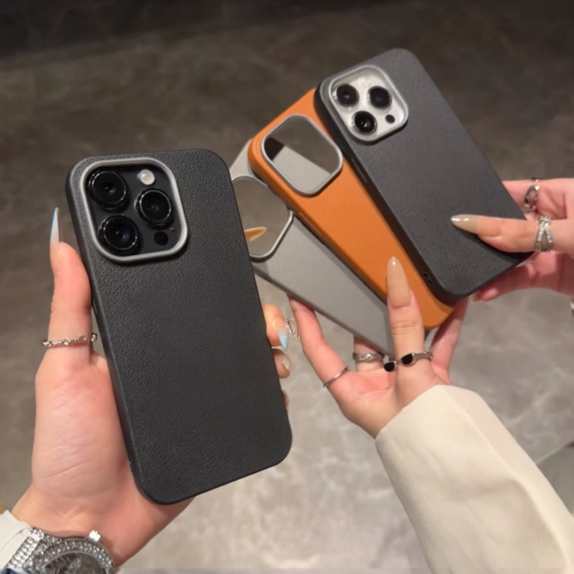 荔枝纹防滑素皮纹Y200i适用VIVO X200手机壳X100s/S19秋冬X90PRO+软壳X80/X60/17硅胶S16e/10/Y36/30/S9/Y52S - 图3