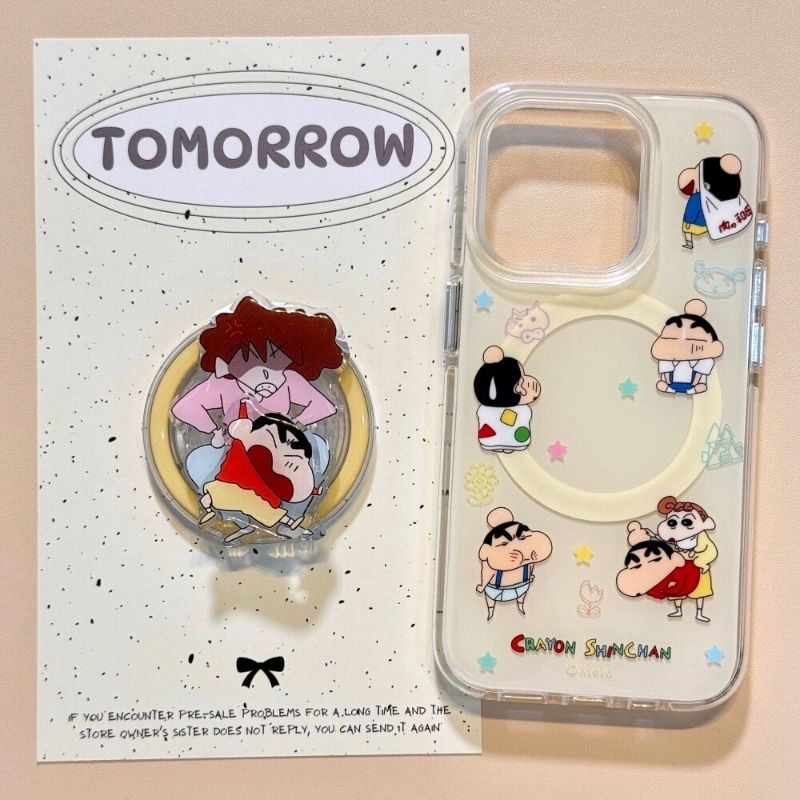 日系卡通美伢蜡笔小新磁吸支架适用Mate70PRO/60华为Nova14/13手机壳12pro/PURA80/70pro女P60防摔P50E畅享80 - 图0