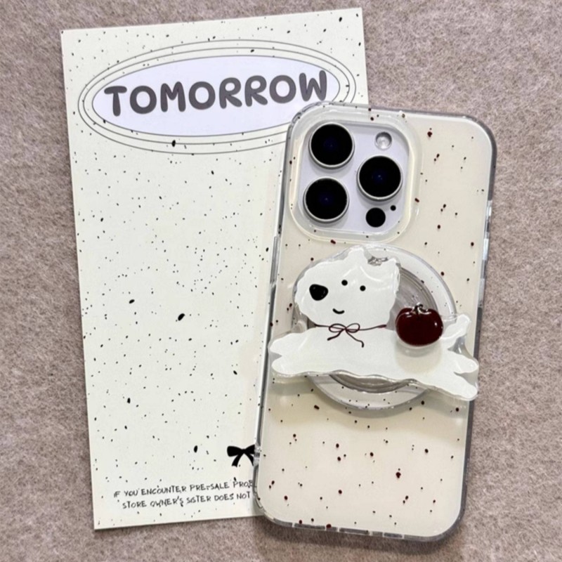 卡通可爱泼墨狗狗磁吸支架适用OPPO A6i/5/Reno15/14/13Pro手机壳findX9小众X7ultra新款A3保护套X8S+A58/A96,淘宝优惠券,粉丝福利购,淘宝优惠卷