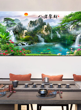 聚财房间是风景画欧零中式