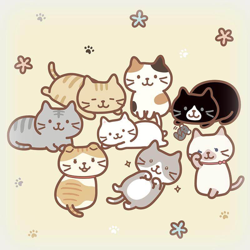 联名HAPiNS正版安抚玩偶猫咪手偶三花猫睡觉公仔宝宝毛绒玩具哄睡,淘宝优惠券,粉丝福利购,淘宝优惠卷