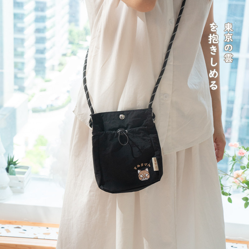 Co-branded LIVHEART mini mobile phone bag kitten drawstring small bag shoulder crossbody bag student commuter handbag women