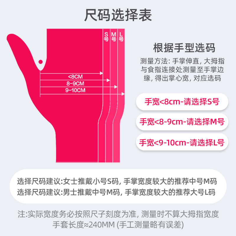 维德医疗一次性医用检查手套橡胶乳胶丁腈pvc外科手术食品级家用_医疗器械