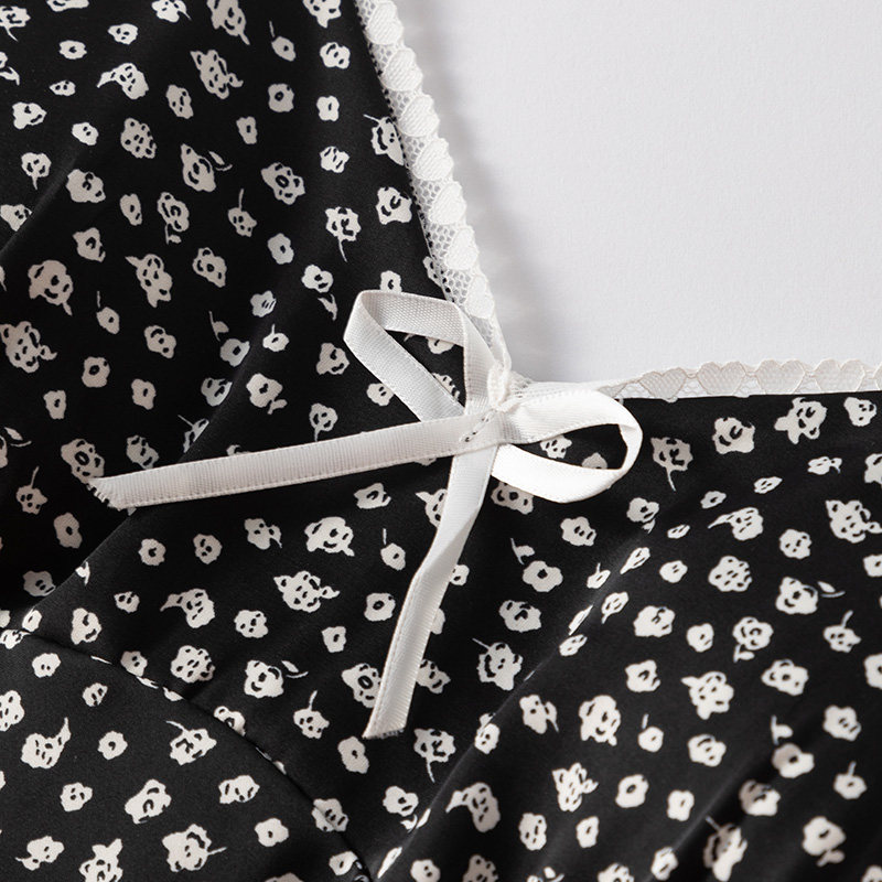 中长款夏季冰丝带胸垫性感套头睡裙 狄思莉睡裙