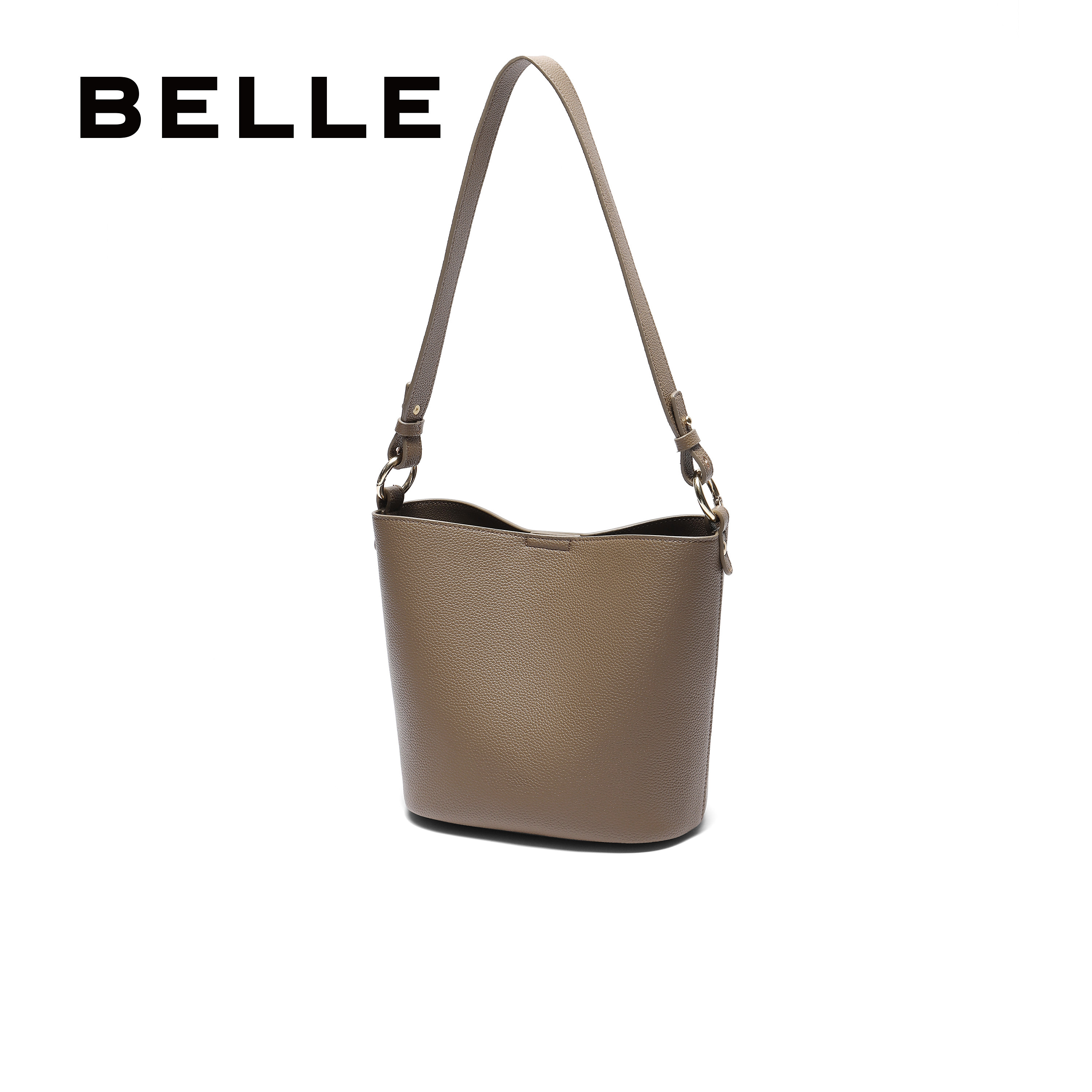 百丽包包女夏季新款质感简约百搭通勤单肩斜挎水桶包JY114BX4,淘宝优惠券,粉丝福利购,淘宝优惠卷