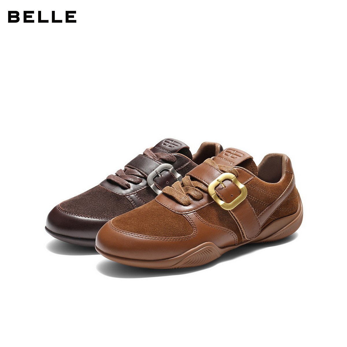 百丽女鞋子复古搭扣阿甘鞋德训鞋秋季新款赛车鞋休闲鞋E3N1DCM5,淘宝优惠券,粉丝福利购,淘宝优惠卷