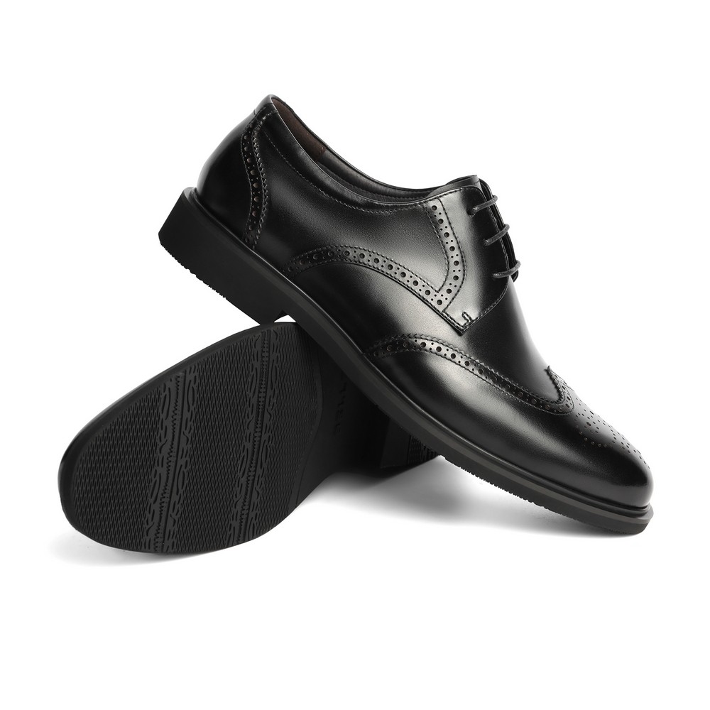 百丽英伦风潮流皮鞋男牛皮革婚鞋雕花布洛克商务正装皮鞋A0588CM1,淘宝优惠券,粉丝福利购,淘宝优惠卷