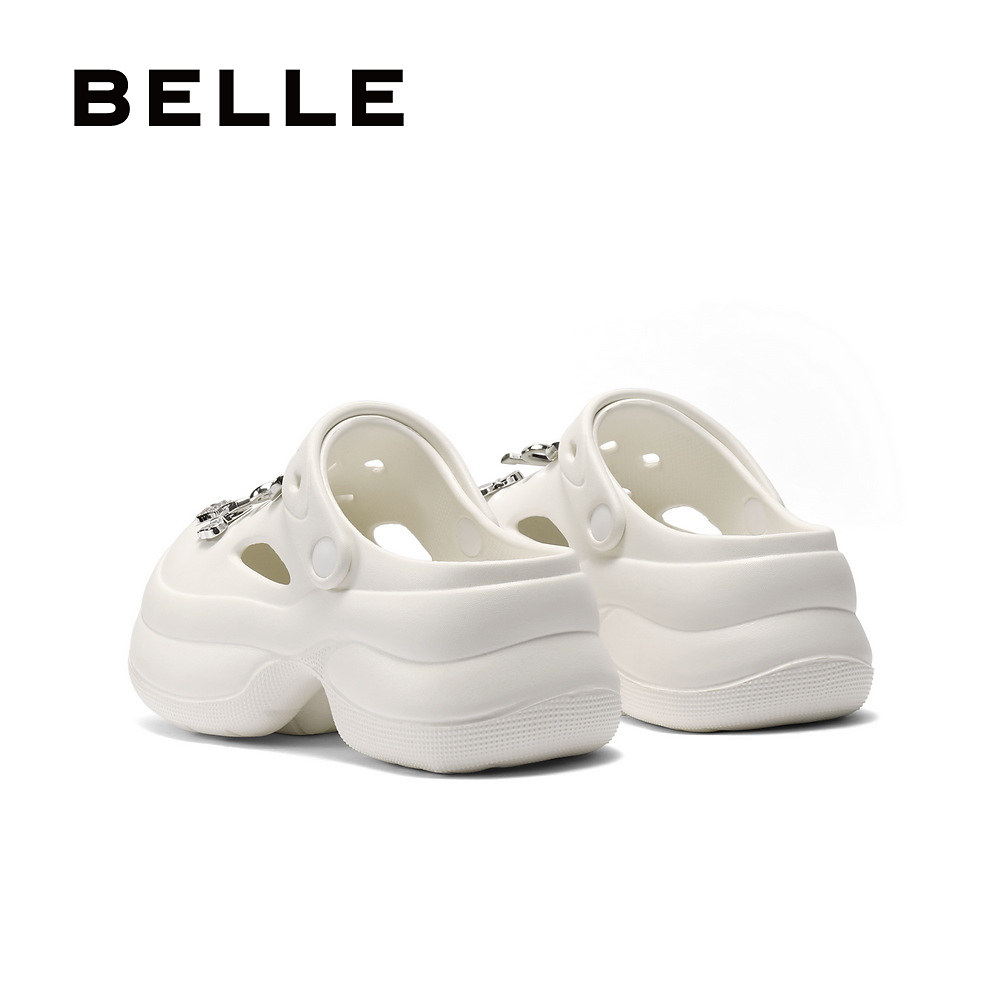 百丽女鞋子厚底洞洞鞋女夏季新款增高可外穿沙滩包头拖鞋B2648BT5,淘宝优惠券,粉丝福利购,淘宝优惠卷