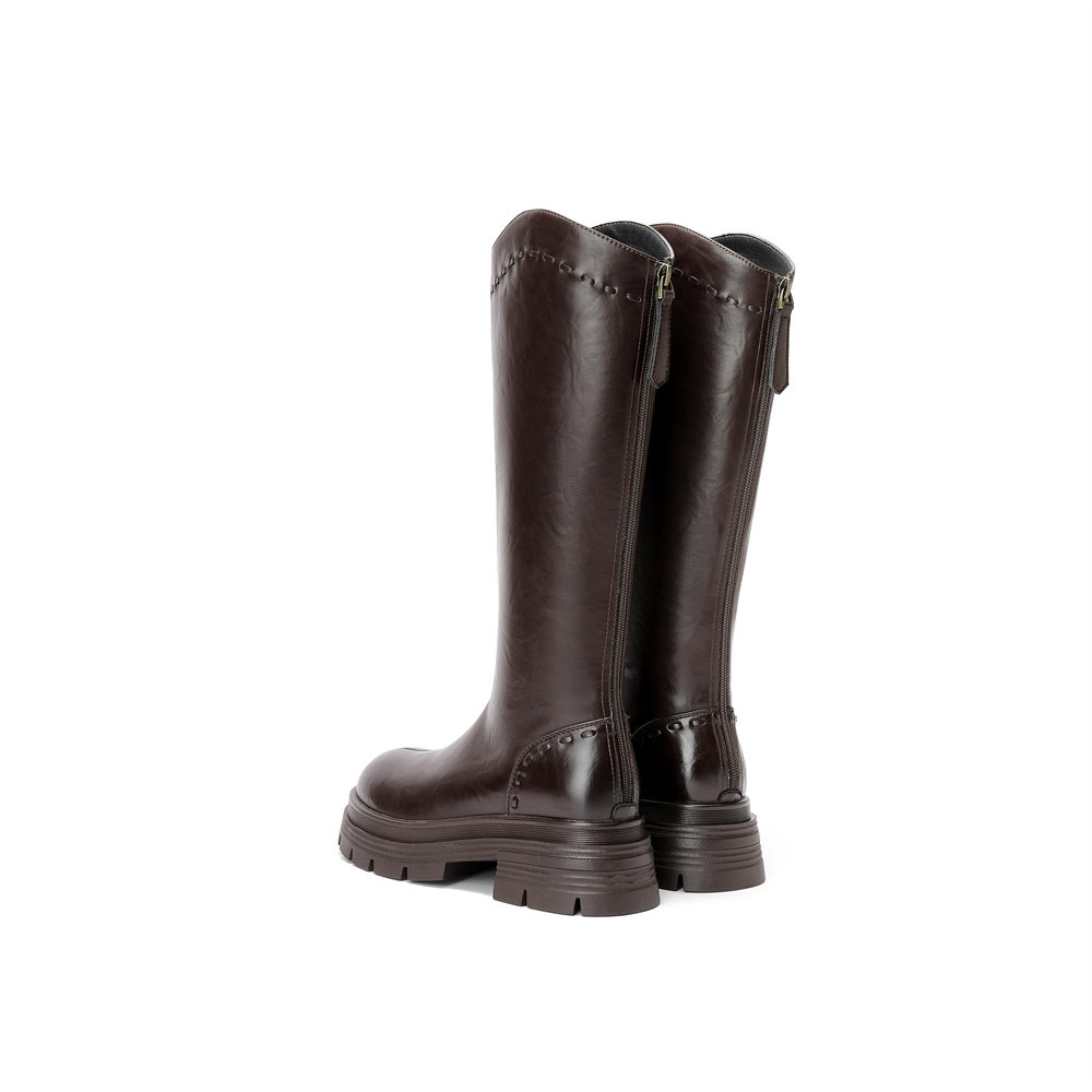 森达弹力靴女2025年冬新潮流厚底休闲弹力长筒靴ZTI47DG5,淘宝优惠券,粉丝福利购,淘宝优惠卷