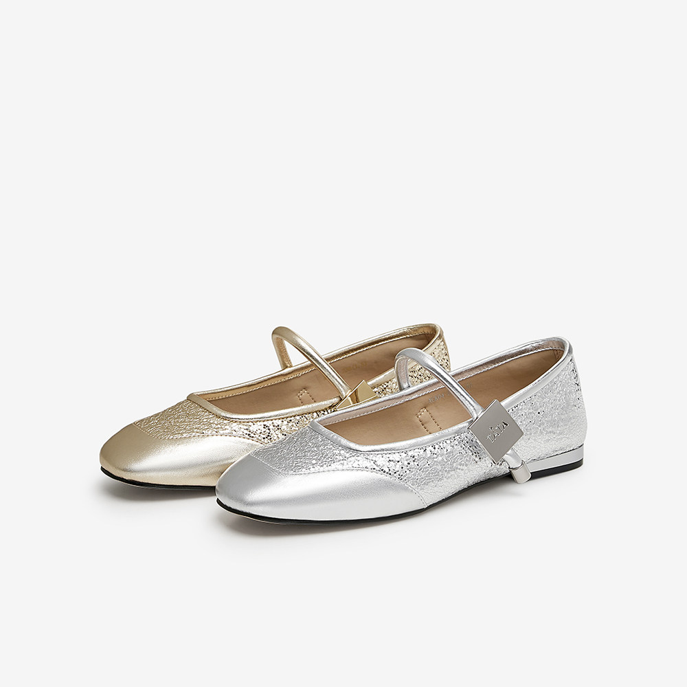 Tata他她奥莱玛丽珍鞋女平底单鞋女软底小皮鞋2025秋季新XCK04CQ4,淘宝优惠券,粉丝福利购,淘宝优惠卷