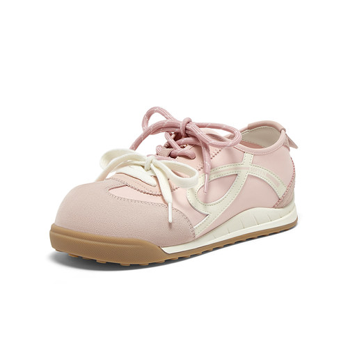 百思图2025秋季新款商场同款德训鞋时尚复古运动女休闲鞋D3179CM5 - 图2