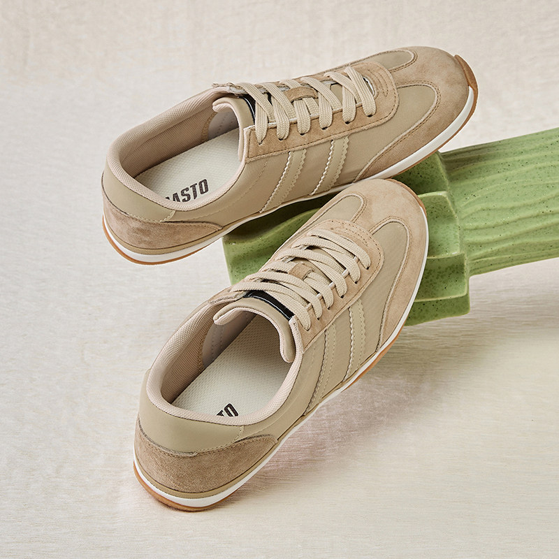 百思图春夏季新款时尚复古运动德训鞋平跟圆头男休闲鞋J2409BM4,淘宝优惠券,粉丝福利购,淘宝优惠卷