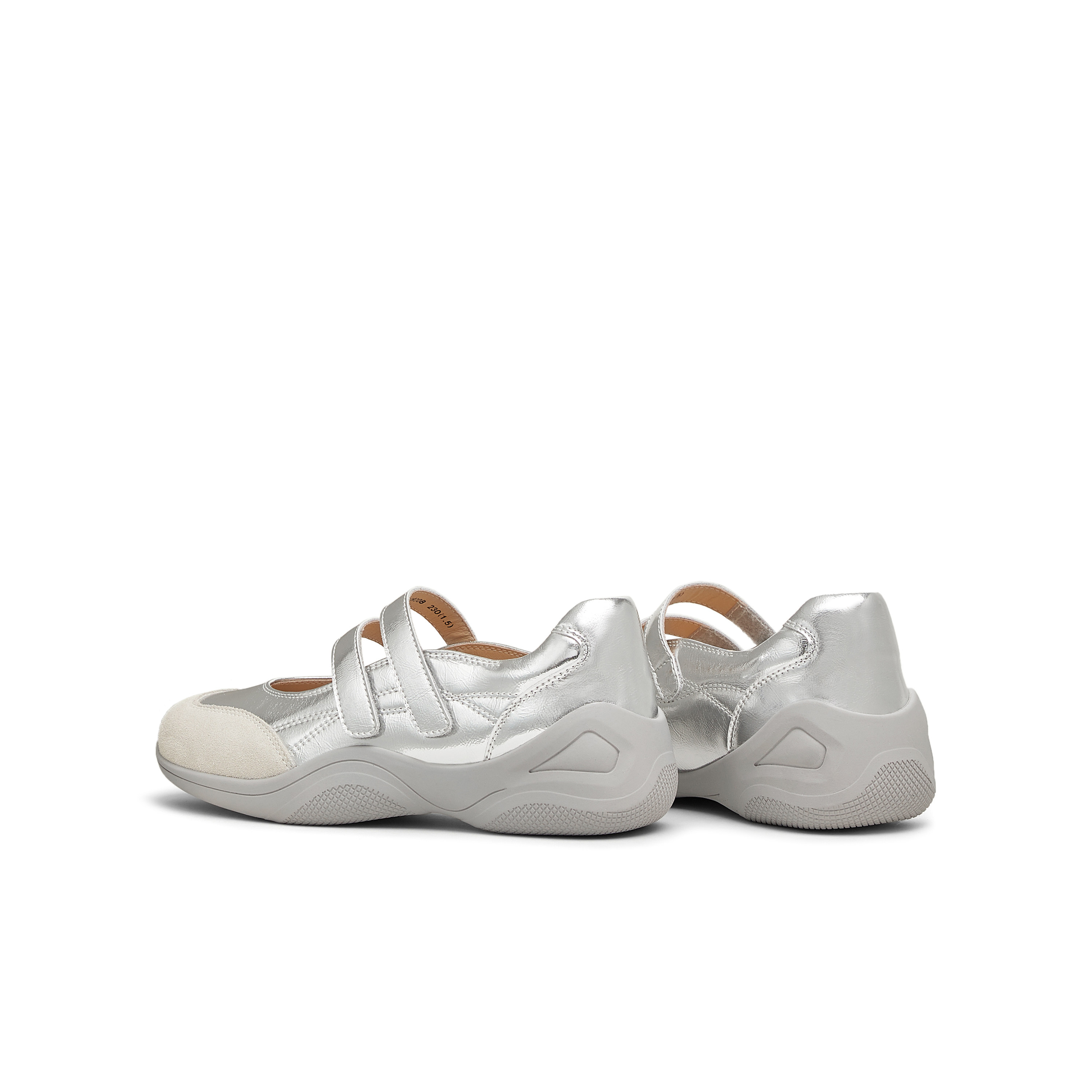 天美意复古厚底银色玛丽珍皮鞋女休闲浅口单鞋2025秋新款KH008AA5,淘宝优惠券,粉丝福利购,淘宝优惠卷