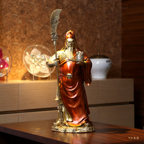 铜武圣关公摆件武财神爷关公神像铜像入户中式玄关公司开业礼品 - 图2
