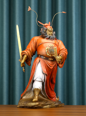 彩铜工艺钟馗摆件天师