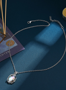 欧美项链首饰 Simple collarbone chain retro diamond necklace