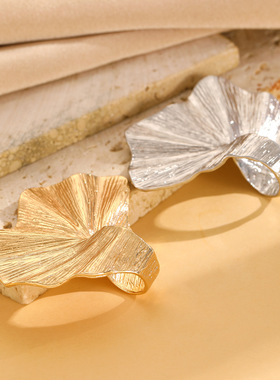 戒atmosphere Ginkgo Leaf Joint Ring female Rings New Jewelry