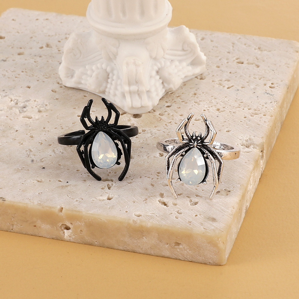 欧美复古蜘蛛戒指women's Retro Spider Rings index finger ring - 图2