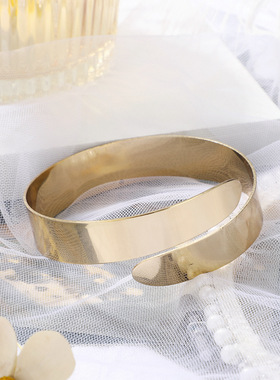 Euramerican punk exaggerated double layer arm bracelet 臂镯