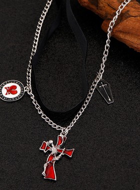 cross Cultural necklace double collarbone chain men's women