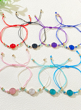 小众编织跨境热销时尚彩色手链