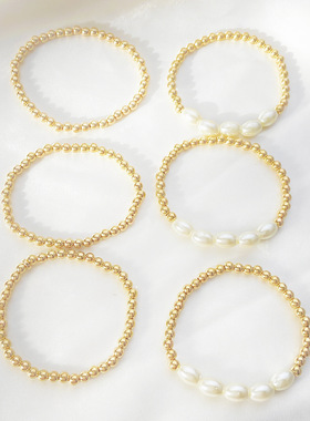 Jewelry imitation pearl set bracelet Elegant women bangle