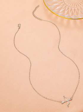 项链 Bow arrow clavicle chain antique arrow pendant Necklace