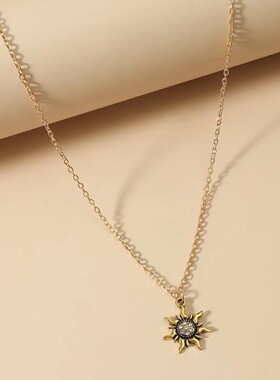 Cross border Women's Necklace Short neck sweater chain女颈链