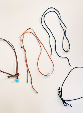 ethnic style double-layer collarbone chain choker necklace