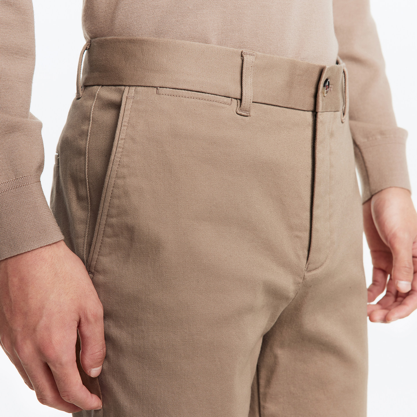 [专柜款]九牧王保暖绒里休闲裤纯棉