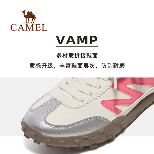 骆驼山海翻盖版女款运动鞋2025春夏新款女鞋经典德训鞋休闲鞋板鞋 - 图0