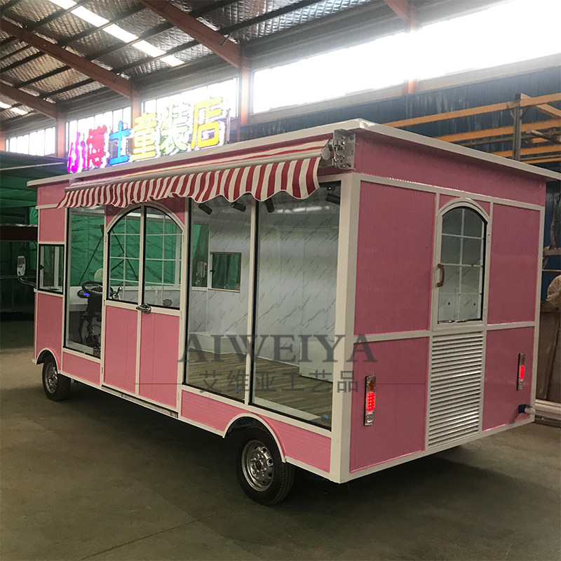 移动服装车美容美甲美睫电动售货车流动服装店车商用四轮广告房车