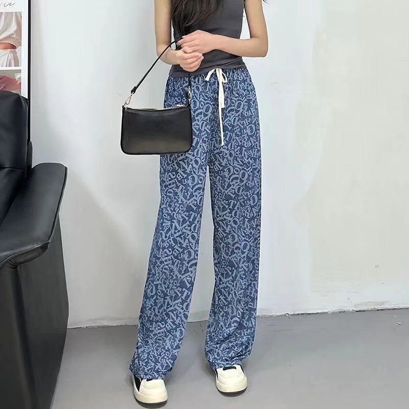 【bz拉夏正品冰爽束脚花边阔腿裤，穿出少女感-第2张图片-提都小院