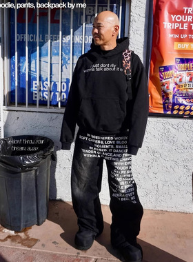 Y2K men's baggy Jeans vintage American gothic Hip Hop women