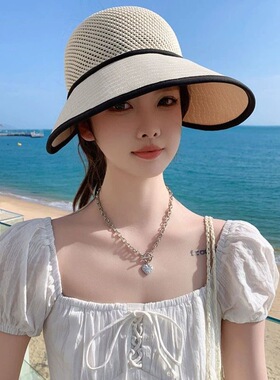 summer hat sun hats wide brim cap beach outdoor大帽檐遮阳帽