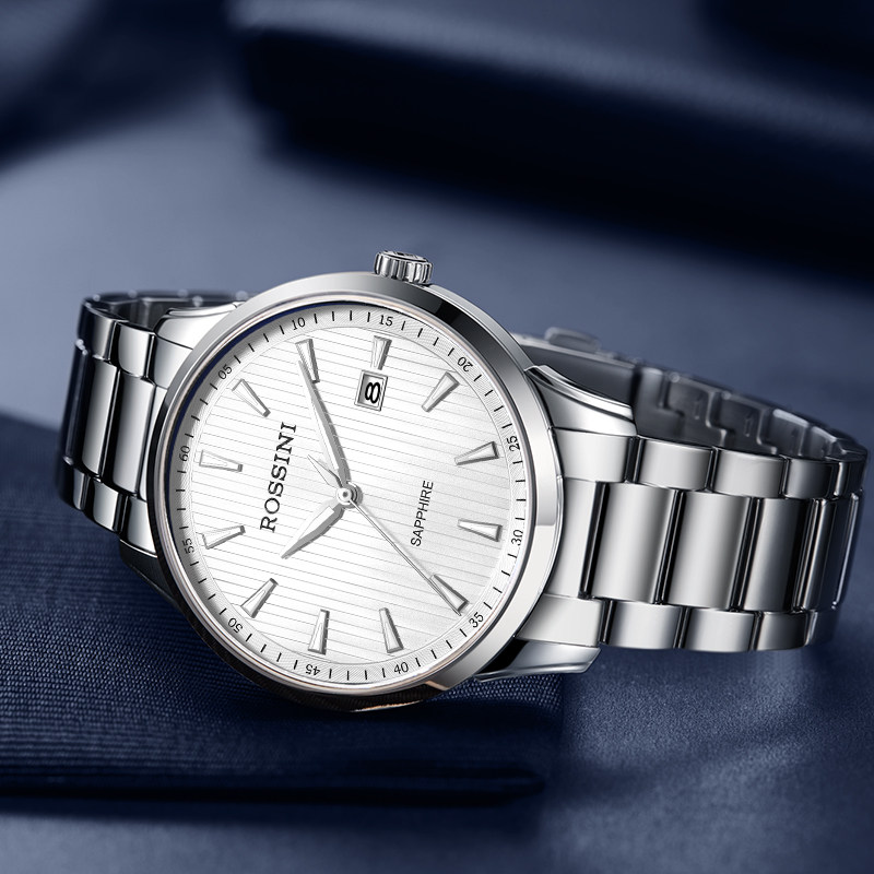 罗西尼手表男正品男士商务表学生潮流石英表防水夜光男士表517795