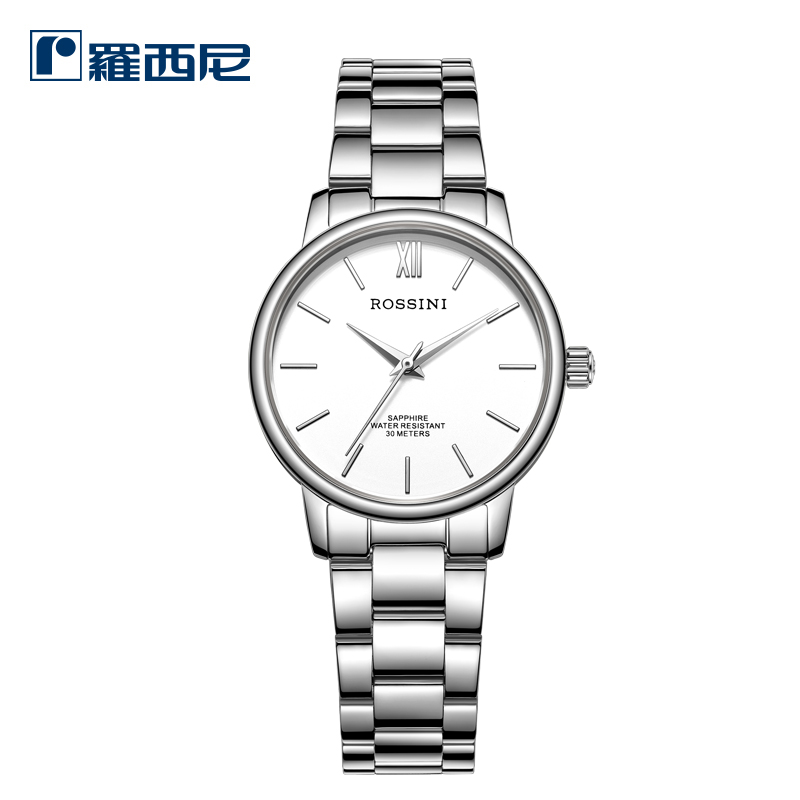 罗西尼女潮流皮带简约复古石英表 罗西尼outlets店国产腕表