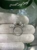 Japanese finished product, chic 4.5 6.5mm seawater akoya multi-bead ring, 18k natural diamond