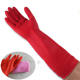 Winter velvet laundry kitchen rubber leather gloves